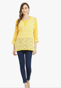 Women's Trendy Short Georgette Kurti